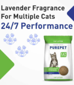 Purepet Lavender Clumping Cat Litter - Image 4