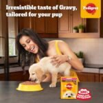 Pedigree Puppy Wet Dog Food, Lamb Flavour Chunks in Gravy, 70 g Made with Real Meat, 100% Complete & Balanced Meal for Puppies - Image 2