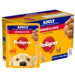 Pedigree Adult Wet Dog Food, Chicken & Liver Chunks in Gravy, 70 g Complete & Balanced Meal for Adult Dogs - Image 2