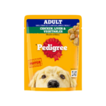 Pedigree Adult Wet Dog Food, Grilled Liver Chunks Flavour in Gravy with Vegetables, 70 g  Complete & Balanced Nutrition for Adult Dogs