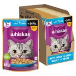 Whiskas Wet Cat Food for Adult Cats (1+Years), Tuna in Jelly Flavour, 80g (Pack of 14) - Image 4
