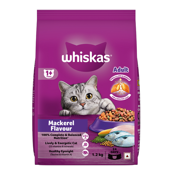 3_82_5_3eadc883-6924-416e-98e6-4aa12b370161_600x Whiskas Mackerel Adult (1+ Years) Dry Cat Food, - Image 1