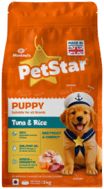 Petstar Puppy Dry Dog Food 1 kg, Tuna & Rice Formula, High Protein, Easy Digestion, Immunity Support, No Artificial Flavours or Added Sugar - Image 2