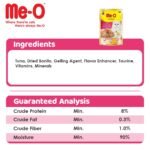 Me-O Delight Pouch Tuna with Bonito in Jelly 70G Wet Cat Food Pack of 12 (70G X 12, 840G) (All Life Stages) (Dogs) Brand: Me-O - Image 4