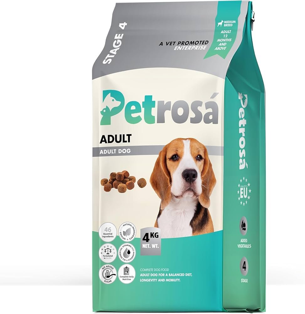 71Zgorv-WqL._AC_UF1000,1000_QL80_ Medium Breed Adult Dog Food (12 Months & Above), Complete Daily Nutrition Kibble for Active Dogs, Supports Joint Health, Skin & Coat, Digestion & Energy – 4 Kg - Image 1