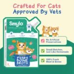 Smylo Summer Cooler, Hydration Rich Fish Bone Broth for Cats (100ml x 3 Packs) | Best with Dry Food | Rich in Collagen for Bones & Joints | Omega 3 & 6 for Shiny Fur & Coat | Cat Food Topper 7% off - Image 3