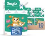 Smylo Summer Cooler, Hydration Rich Fish Bone Broth for Cats (100ml x 3 Packs) | Best with Dry Food | Rich in Collagen for Bones & Joints | Omega 3 & 6 for Shiny Fur & Coat | Cat Food Topper 7% off - Image 2