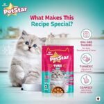 Mankind PetStar Tuna Gravy Wet Cat Food for Kittens (1–12 Months) | DHA & Taurine Support | 85 g Pouch, Pack of 15 - Image 4