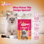 Mankind PetStar Chicken Gravy Wet Cat Food for Kittens (1–12 Months) | DHA & Taurine Support | 85 g Pouch, Pack of 15 - Image 5