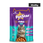 Mankind PetStar Tuna Gravy Wet Cat Food for Adult Cats (1+ Years) | DHA & Taurine Support | 85 g Pouch, Pack of 15 - Image 2