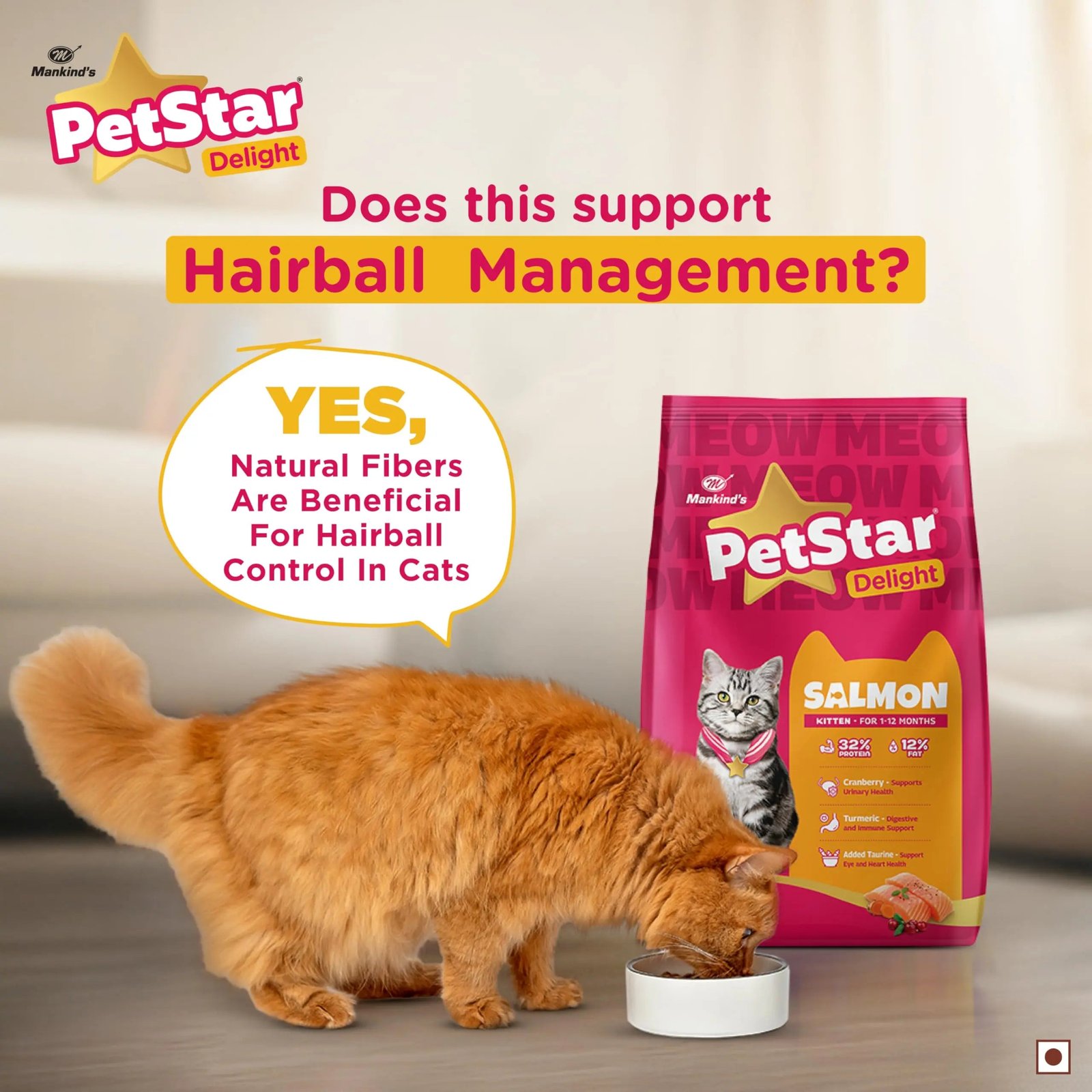 Mankind PetStar Kitten Cat Food – Salmon Flavour (1 Kg) | Complete & Balanced Nutrition for Healthy Growth, Urinary, Immune & Digestive Support - Image 5
