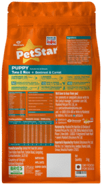 Petstar Puppy Dry Dog Food 1 kg, Tuna & Rice Formula, High Protein, Easy Digestion, Immunity Support, No Artificial Flavours or Added Sugar - Image 3