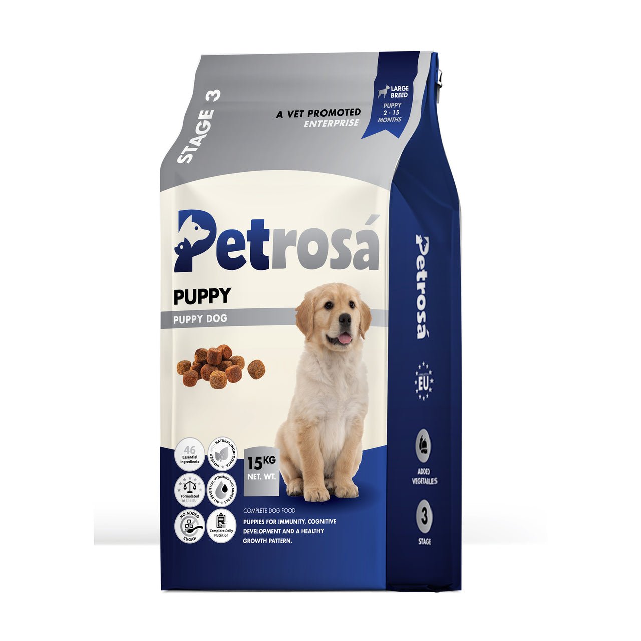 largepuppyfront Large Breed Puppy Dog Food (2–15 Months), Growth Support & Balanced Nutrition Formula with DHA & Prebiotics, Supports Bone, Muscle, Immunity & Digestive Health – 4 Kg - Image 1