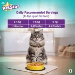 Mankind PetStar Tuna Gravy Wet Cat Food for Adult Cats (1+ Years) | DHA & Taurine Support | 85 g Pouch, Pack of 15 - Image 5